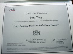 2013年1月至3月未领的CCNP证书